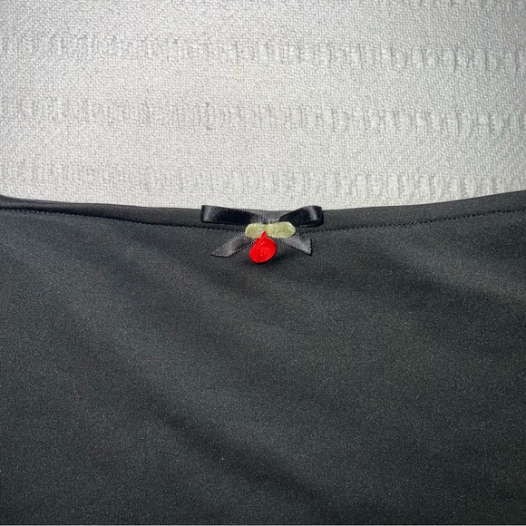 Womens Y2K Mini Skirt Size M Black Coquette Grunge Whimsigoth Lacy - Picture 4 of 6